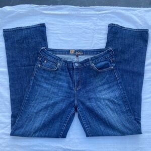 Kut from the Kloth Dark Blue Denim Straight Leg Pants
